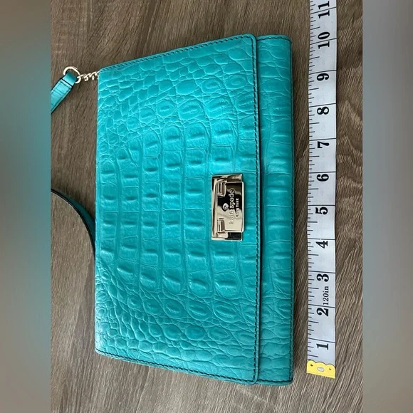 EUC Kate Spade Tiffany Blue Purse - Picture 8 of 13